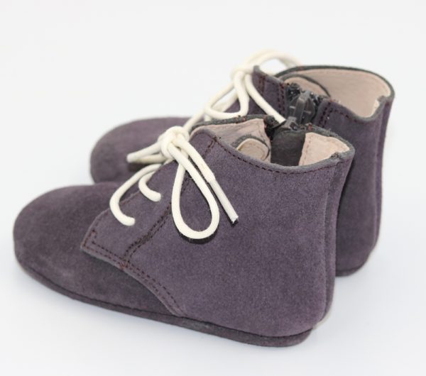 Grey Suede Abigail Boots - (Soft Sole) - Image 2