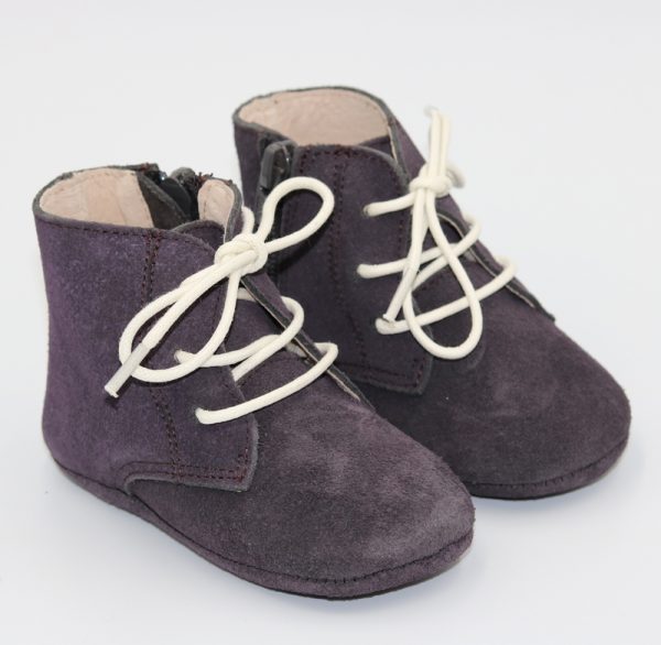 Grey Suede Abigail Boots - (Soft Sole)