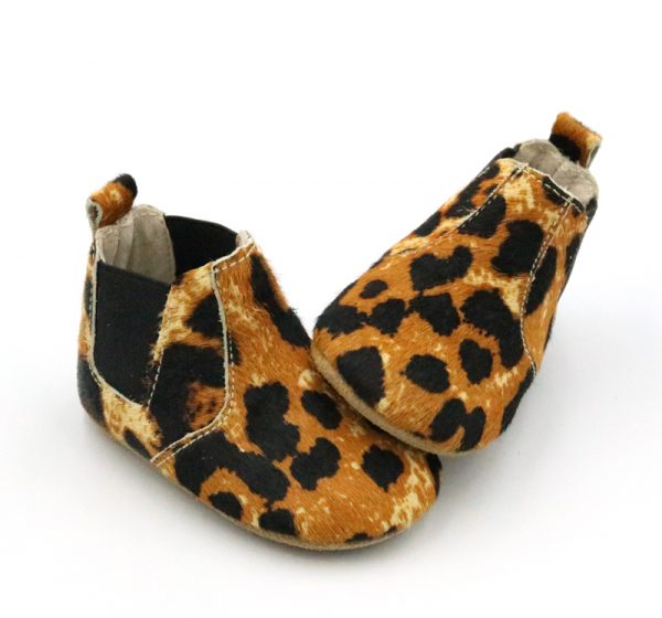 Leopard Mohair - Charlie Boots (Soft Sole)