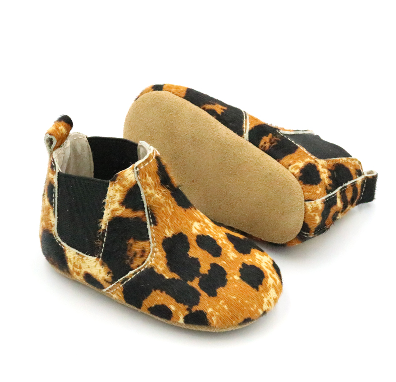 Tootsie Toes | Leopard Mohair – Charlie Boots (Soft Sole)