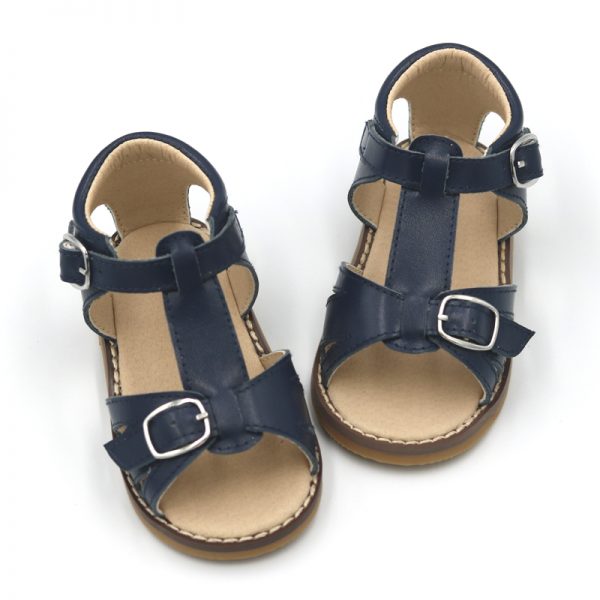 Navy - Remy Sandals (Hard Sole)