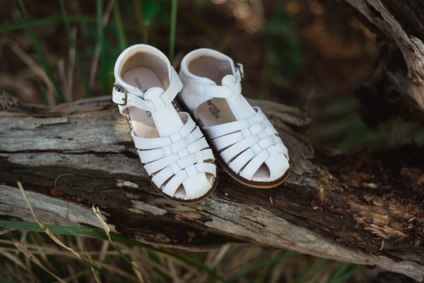 White -  Ava Sandals (Hard Sole)